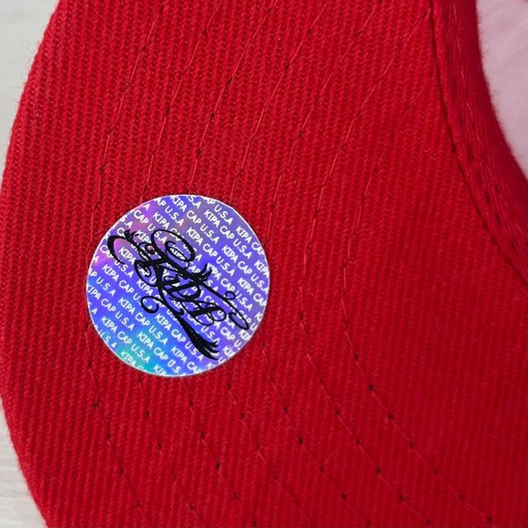 Pittsburgh Pirates Fitted Baseball Cap MLB Red Size 7 3/8 New - Picture 8 of 9